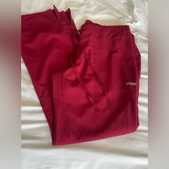 Grey's Anatomy Cargo Pants in Rich Red - Picture 1 of 9